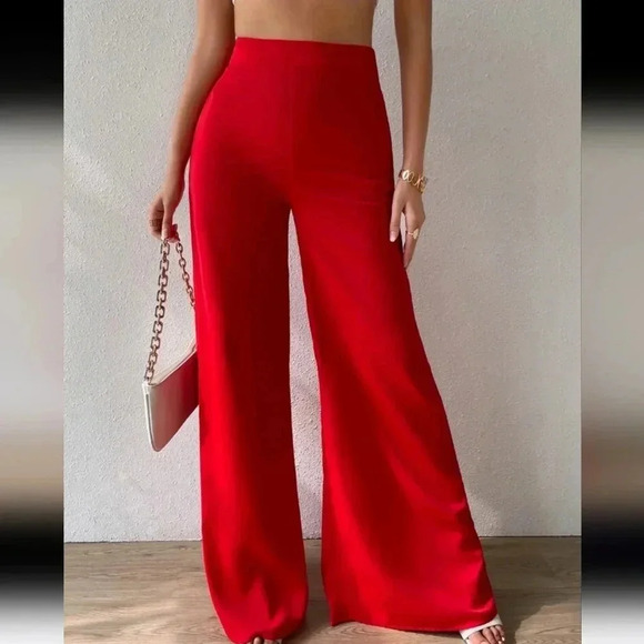High Waist Wide Leg Pants - Picture 1 of 6